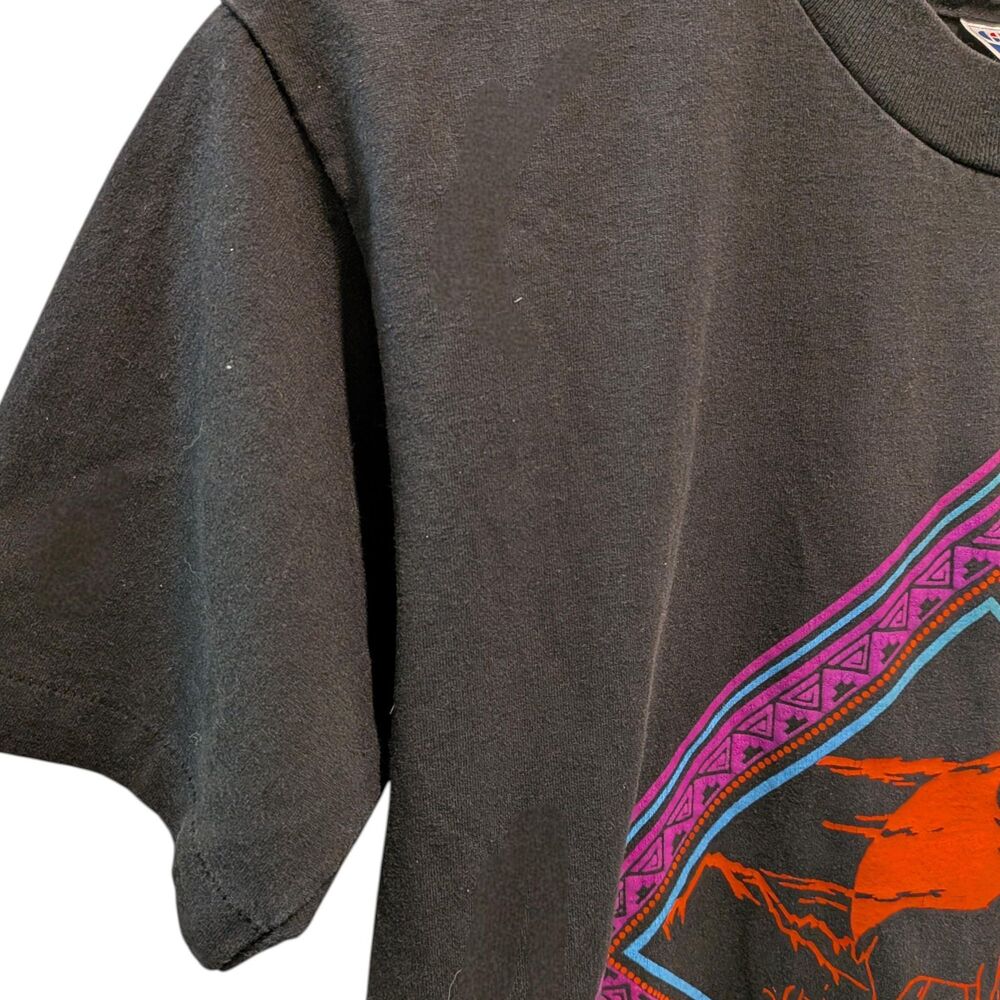 Vintage Idaho Elk Tee 90s Southwestern Graphic Single Stitch Wildlife Medium - Picture 4 of 7